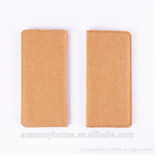 Anti-tearing Washable Kraft Paper Folding Long Wallet With Zipper